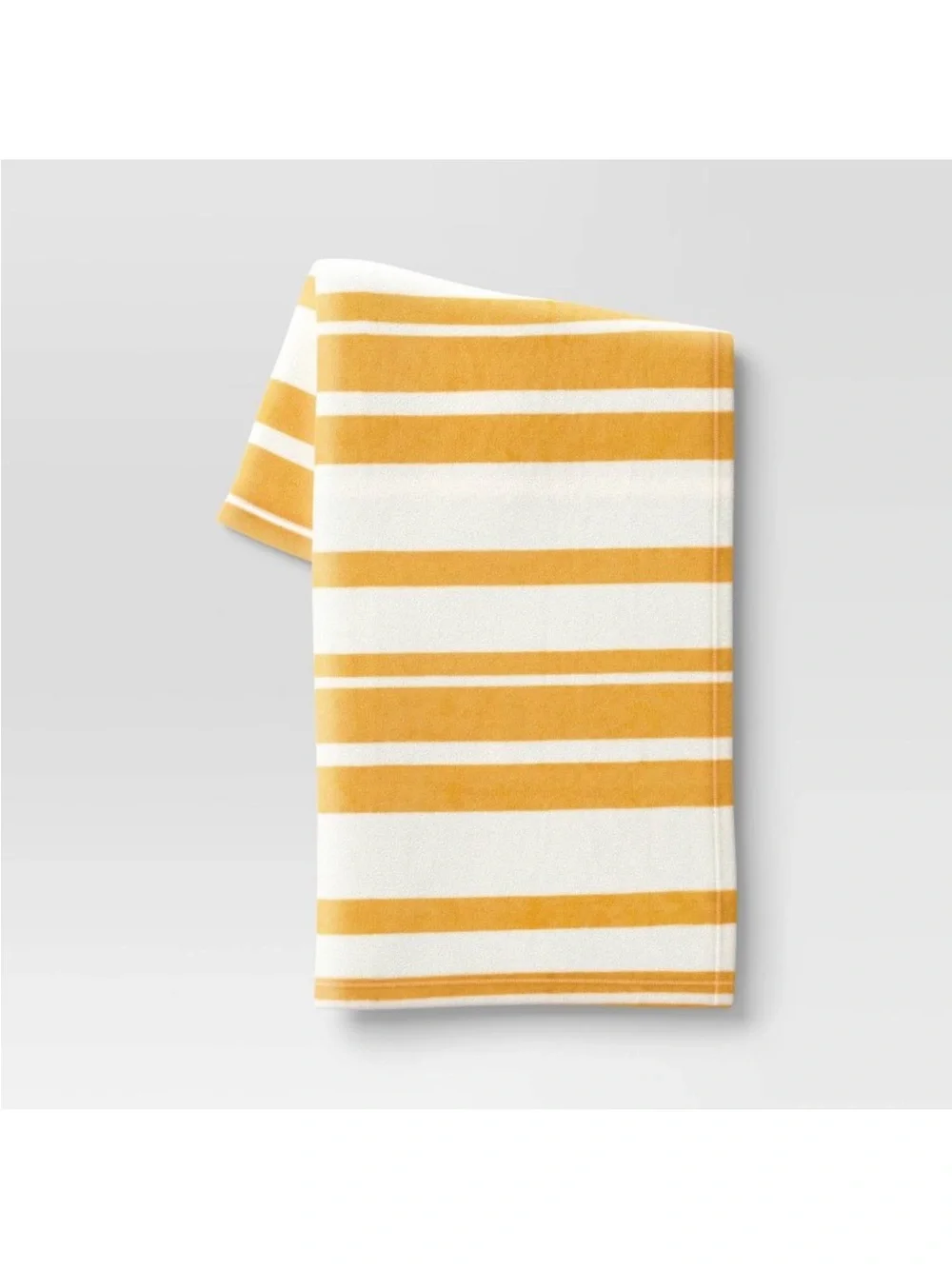 Room Essentials Striped Yellow and White Bath Towel
